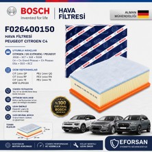 Bosch Orijinal F026400150 1444QP Hava Filtresi Peugeot Citroen Uyumlu
