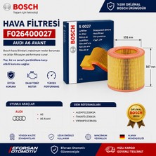 Bosch Orijinal F026400027 4F0133843A Hava Filtresi Audi Uyumlu