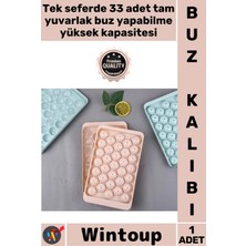 Wintoup #buzkalıbı 33 Bölmeli Buzluk Içecek Hazırlama Aparatı Estetik Sunum Kabı Yuvarlak Buz Yapma Kalıbı