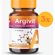 Argivit Citicoline 30 Tablet - 3 Adet (Toplam 90 Tablet)