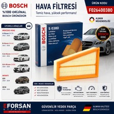 Bosch Orijinal F026400380 165465DD0A Hava Filtresi Mercedes Uyumlu