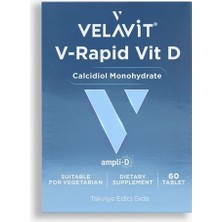 Velavit V-Rapid Vit D - Yüksek Biyoyararlanımlı Patentli D3 Vitamini - 60 Tablet