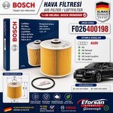 Bosch Orijinal F026400198 4F0133843 Hava Filtresi Audi Uyumlu