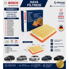 Bosch Orijinal F026400111 55560894 Hava Filtresi Chevrolet Opel Uyumlu