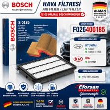 Bosch Orijinal F026400185 28113D3300 Hava Filtresi Hyundai Kia Uyumlu