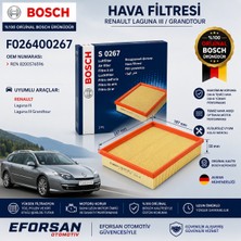 Bosch Orijinal F026400267 8200576596 Hava Filtresi Renault Uyumlu