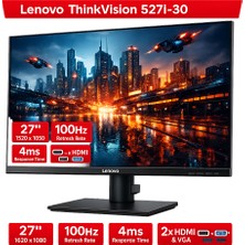 Lenovo 27 Thınkvısıon S27I-30 63DFKAT4TK 4ms 100Hz 2 HDMI 1VGA Wled Monitör