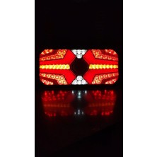Ceray Yeni Neon Ledli Kayar Sinyalli Stop Lambası 6 Fonksiyonlu 30CM-14CM