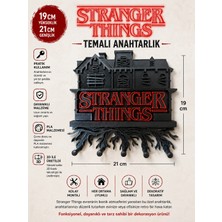 Figür Bende Stranger Things Temalı Anahtarlık Askılığı 21CM x 19CM Hediyelik Koleksiyonluk Tema