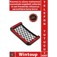 Wintoup #telefontutucu Araba Araç Içi Fileli Kaymaz Sabit Güvenli Konforlu Torpidoya Yapışan Telefon Tutucu