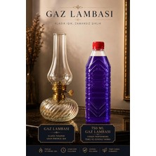 Plant Home Power Mix Dekoratif Cam Gaz Lambası + 750 ml Gaz Lambası Yakıtı