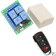 Gjob 12V Trafolu 433 Mhz 4 Kanal Rf Kumanda Devresi Kepenk Garaj Kapı Kontrol