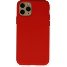 Gees Global  Iphone 11 Pro Kılıf Nano Içi Kadife Silikon - Kırmızı