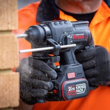 EstoreBox Kress KUC60.2 20VOLT 4.0AH. 2.0j Li-Ion Çift Akülü Kömürsüz Profesyonel Sds-Plus Pnömatik Kırıcı/de