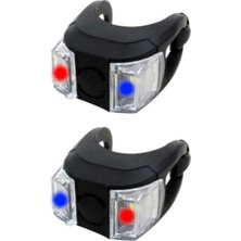 Rectus Efr Silicon Çiftli Flaşör Kırmızı Mavi Işıklı Pil Dahil JY-267-6C