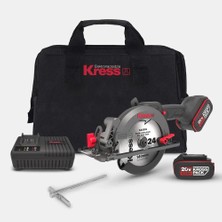 EstoreBox Kress KUE11 20VOLT 4.0AH. Li-Ion 140MM Çift Akülü Kömürsüz Profesyonel Çok Amaçlı Daire Testere