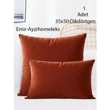 Emir-Ay@hometeks Kırlent Kılıfı ,yastık Kılıfı ( Leke Tutmayan Silinebilir Kadife )