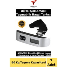 Premini Taşınabilir Dijital Bagaj Tartısı 50 Kg, LCD Ekran, Seyahat Için Uygun