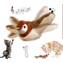 Pet Şarjlı Peluş Uçan Kuş Oyuncak