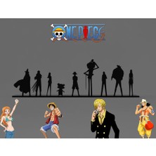 Figür Bende One Piece Ornament Ekip Masaüstü Dekoru – 18 x 5,5 cm Hediyelik Anime Koleksiyon Figür
