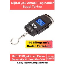 Premini Dijital Çok Amaçlı Seyahat ve Pazar Ağırlık Tartısı, Taşınabilir 40 kg