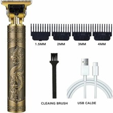 Premini Komple Metal 4 Taraklı Şarjlı Sakal ve Saç Tıraş Makinesi
