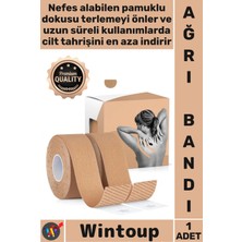 Wintoup #ağrıbandı Esnek Medikal Sporcu Fizik Tedavi Kas Eklem Kinezyo Ağrı Bandı 2.5 cm x 5 Metre Ten Rengi