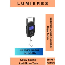 Woodhub Taşınabilir Dijital LCD Ekran Bagaj Ağırlık Ölçer 30 kg Kapasiteli