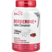 Nutri Berberine + Ceylon Cinnamon Weight Loss 120 Vegan Capsules