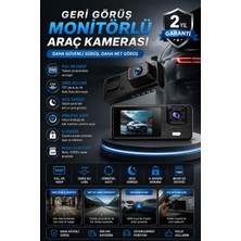 Sayarmarkt 1080P Ön Kameralı 3 Kameralı Araç Kayıt Sistemi