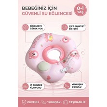 Oglo Kendinden Şişen Çocuk Yüzme Simidi Süngerli Çift Tokalı Emniyet Kilitli Yüzme Simidi