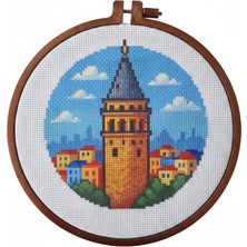 Kanaviçe Başlangıç Seti, Baskılı Etamin Kiti - Galata Kulesi