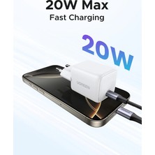 Ugreen Nexode 20W Gan Hızlı Şarj Cihazı 1xusb-C Beyaz 55554