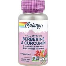 Solaray, Vital Extracts, Berberine & Turmeric Curcumin, 60 Vegcaps