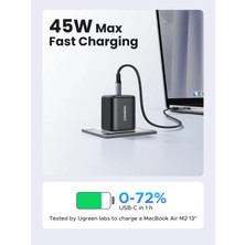 Ugreen Nexode 45W Gan Hızlı Şarj Cihazı 1xusb-C Beyaz 65052