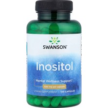 Swanson Vitamins, Inositol Cognitive Focus Liver Health 650 Mg 100 Caps