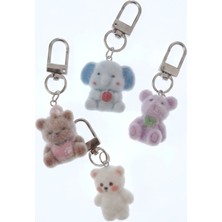 Dogadastore Tüylü Fermuar Charm Çeşitli