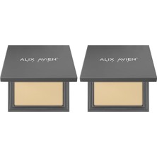 Rota Style Alix Avien Kompakt Pudra - 12 Saate Kadar Kalıcılık - Sıcak Cilt Alt Tonu - Compact Powder 09 Golde
