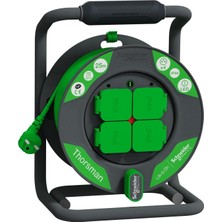 Rota Style Schneider Electric SC5IMT33145 Kablo Makarası, Ev Işleri Için, 25 M, HO5VVF 3g1,5, IP44, Yeşil
