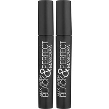Rota Style Alix Avien Black & Perfect Mascara - Hacim Veren Etkisiyle Kıvrımlı Kirpikler (2 Paketi)