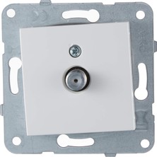 Rota Style Karre/merid Beyaz Uydu Prizi F KON-10DB Meka+Düğ/k