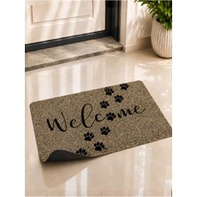 Bert Welcome Pati Izli Dijital Baskılı Pvc Kapı Önü Paspası Kaymaz Tabanlı Modern Giriş Paspası