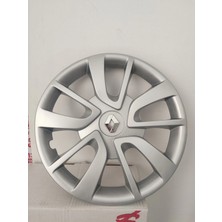 Yk Renault Symbol / Clio / Megane / Fluence / Taliant Uyumlu 15 Inç Jant Kapağı 4'lü Takım Amblem Hediyeli