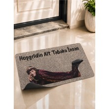 Bert Hoşgeldin Alt Tabaka  Dijital Baskılı Pvc Kaymaz Tabanlı Modern Kapı Önü Paspası – Şık ve Dekoratif Giriş Matı
