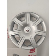 Yk Renault Clio / Symbol / Megane / Fluence / Taliant Uyumlu 15 Inç Jant Kapağı 4'lü Takım Amblem Hediyeli