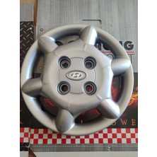 Yk Hyundai Accent Uyumlu 13 Inç Jant Kapağı 4'lü Takım Amblem Hediyeli