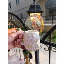 Bonita Bon Luxe El Yapımı 3D Kabartmalı Seramik Kupa | Fantastik Masal Temalı | El Boyaması Özel Tasarım Kahve & Çay Kupası | Koleksiyonluk Handmade Mug