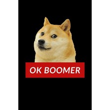 Rota Style Ok Boomer Doge Notebook | Lined Notebook 6 x 9 Inches (15.24 x 22.86 Cm) | 120 Pages