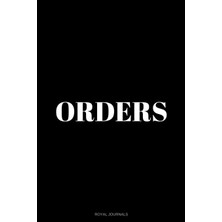 Rota Style Orders: Journal Notebook, 6 x 9 Inches, Lined Pages, Blank Order Book