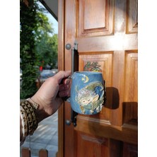 Bonita Bon Luxe El Yapımı 3D Kabartmalı Seramik Kupa | Fantastik Masal Temalı | El Boyaması Özel Tasarım Kahve & Çay Kupası | Koleksiyonluk Handmade Mug